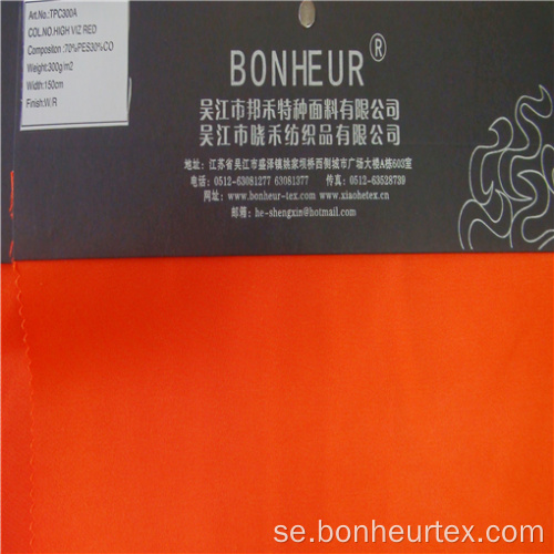 65% polyester 35% bomull fluorescerande vatten Repellence tyg